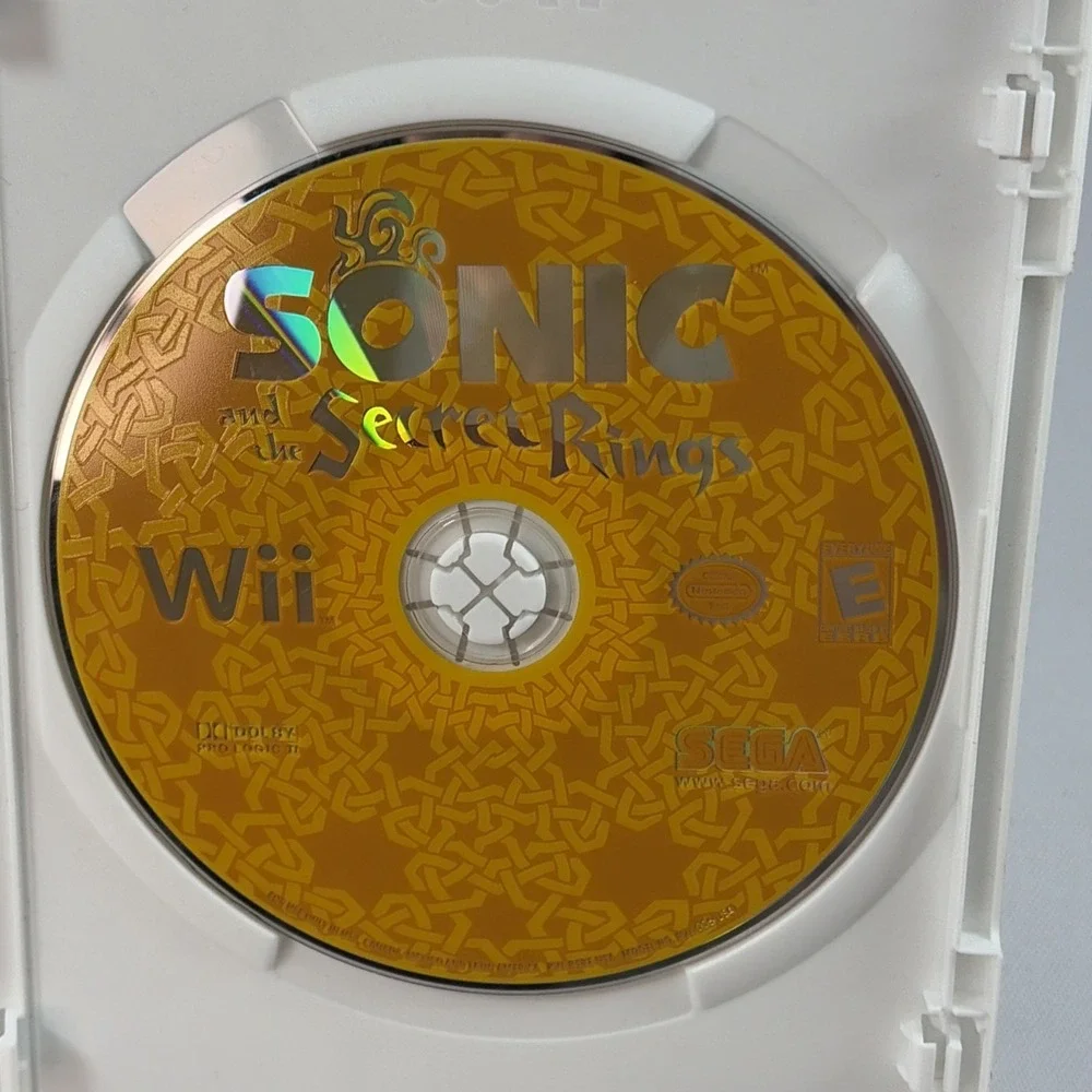 Sonic and the Secret Rings (Nintendo Wii, 2007) Disc & Case No Manual Tested